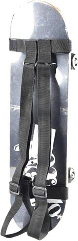 Hejhncii أكتاف لوح التزلج حزام حمل حقيبة الظهر المحمولة أحزمة قابلة للتعديل Longboards حقيبة الظهر الناقل سهل الاستخدام الأكتاف حزام حمل ملحق خارجي in Kuwait