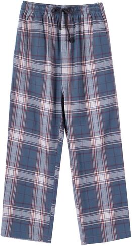 MileyMarla Big Boys Cotton Pajama Lounge Pants Plaid Size 8 10 12 14 16 in Saudi Arabia