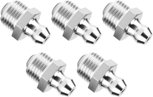 5 تركيبات مباشرة من خلال الشحوم، خيط متري M6x1mm، مادة من الفولاذ المقاوم للصدأ 304، ملحقات تركيب الشحوم الهيدروليكية، مناسبة للسيارات والآلات الزراعية والآلات الصناعية in Kuwait