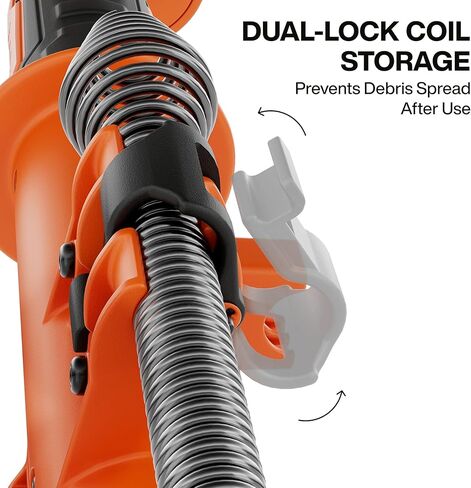 كلاين تولز 53018 مثقاب مرحاض فولاذي بطول 6 أقدام، مزيل سدادة تصريف المرحاض القابل للتمدد، عملية حفر يدوية هجينة، ثعبان سباكة للمصارف in Kuwait