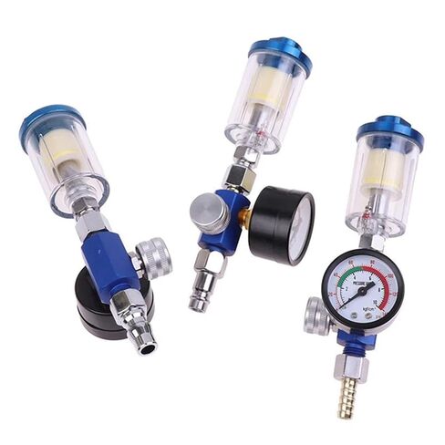 Pneumatic Spray Air Regulator Gauge Water Trap Filter Tool Adapter Spray Accessories in Saudi Arabia