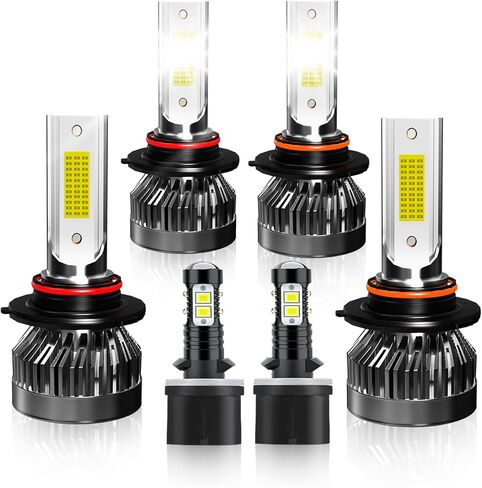 Compatible For Ford Explorer 2011 2012 2013 2014 2015 Driving Light Bulbs Combo, Enhanced Visibility, 12,000RPM Turbo Fan, Direct Installation, Pack of 4 in Saudi Arabia