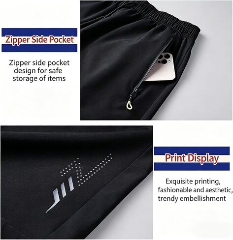 Unisex Athletic Shorts Ice Silk Quick Drying Stretch Shorts for Women Men Summer Workout Gym with Zipper Pockets in Saudi Arabia