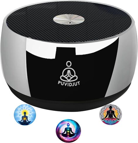 Portable Electronic Tibetan Singing Bowl, 4 Healing Frequencies (417-639Hz)& Singing Bowl Tone - USB-C Rechargeable Meditation Musical Instrument for Yoga, Relaxation, Reiki, Chakra Balance Gold in Saudi Arabia