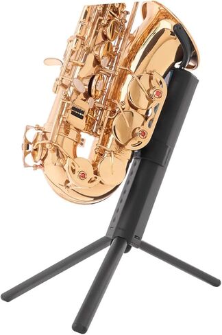 BESPORTBLE Portable Foldable Tenor Saxophone Stand with Black Base, Practical Saxophone Bracket Holder for Music Rehearsals and Performances in Saudi Arabia