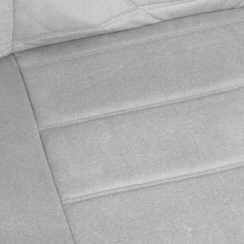 BDK Velour Fabric 2-Pack Front Seat Covers for Pick-Up Trucks, Trucks, Vans with Integrated Seat Belt, Integrated Arm Rest, Detachable Headrest - Black in Saudi Arabia