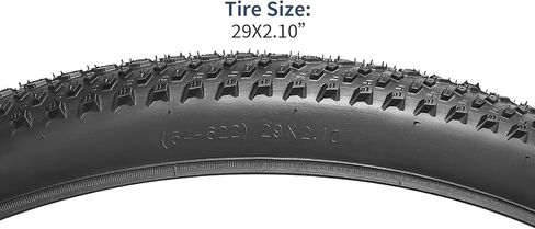 YUNSCM 29x2.10 Lightweight Bike Tires 29 X 2.10 (ETRTO 54-622) and 29" Bike Tubes-60TPI Nylon, Puncture-Resistant, Compatible with Mountain Bike Tires 29x2.0/2.1/2.125"-2 PCS (Y-1165) in Saudi Arabia