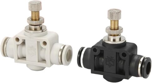 PU trachea pneumatic quick-plug quick connector pipeline valve PA-8 throttling speed regulating valve LSA-6/10/12(BLACK PA-12) in Saudi Arabia
