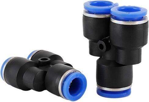 Tracheal quick-plug connector PW variable diameter Y-type three-way quick connector hose three-plug flexible plastic pneumatic joint(PW16-12) in Saudi Arabia