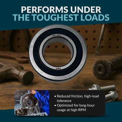 PGN (2 Pack) 1641-2RS Bearing - Lubricated Chrome Steel Sealed Ball Bearing in Saudi Arabia