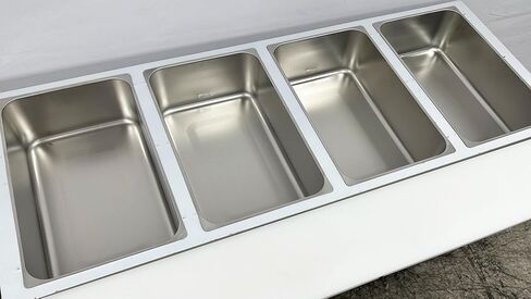 مقلاة انسكاب المياه لطاولة البخار التجارية، من الفولاذ المقاوم للصدأ ETL، عبوة من 3 قطع. in Kuwait