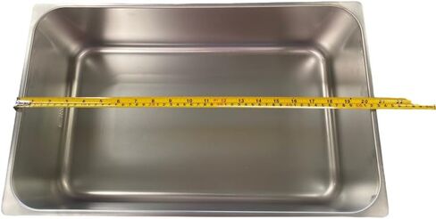 مقلاة انسكاب المياه لطاولة البخار التجارية، من الفولاذ المقاوم للصدأ ETL، عبوة من 3 قطع. in Kuwait