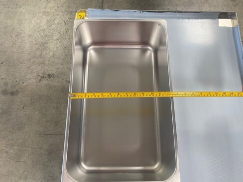 مقلاة انسكاب المياه لطاولة البخار التجارية، من الفولاذ المقاوم للصدأ ETL، عبوة من 3 قطع. in Kuwait