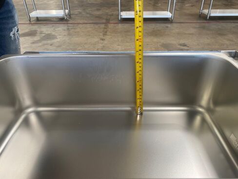 مقلاة انسكاب المياه لطاولة البخار التجارية، من الفولاذ المقاوم للصدأ ETL، عبوة من 3 قطع. in Kuwait