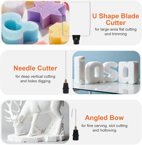 3 in 1 Foam Cutter Hot Wire Styrofoam Cutter Electric Styrofoam Cutting Tool with 3 Cutting Machine Pen for Foam Carving DIY Craft in Saudi Arabia