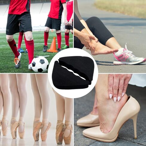 Nogeqi 4 Pairs Adjustable Toe Inserts for Shoes Too Big, Shoe Inserts for Women Too Big Half-Size for Women and Men Casual Sports High Heels Sneakers (Black) in Saudi Arabia