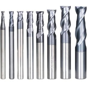 6 قطعة/8 قطعة كربيد شقة الأنف نهاية قاطعة الطاحونة CNC راوتر بت 2 الناي 1.5-12 مللي متر بت آلة طحن HRC45 Tunsten (8 قطعة 2-12 مللي متر مجموعة) in Kuwait