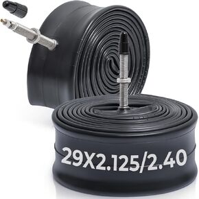 قطعتان، أنابيب دراجة ممتازة 29X2.125/2.20/2.25/2.30/2.35/2.40، متوافقة مع إطارات الدراجة 29x2.125 إلى 2.40، مع صمام بريستا FV48mm، مطاط البوتيل، تستخدم للدراجات الجبلية والطراد والمدينة والطرق in Kuwait