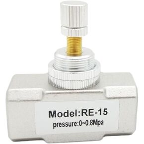 1PCS RE air Flow Valve G Thread 1/8 1/4 3/8 1/2 304 Stainless Steel Pneumatic air Control Valve Pipeline Valve Adjustable(RE 15 G1-2) in Kuwait