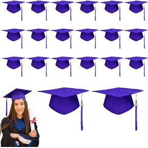 10 Pcs Black Graduation Cap with 2026 Tassel Adjustable Adult Graduation Hat for Women Men Graduation Supplies Fancy Dress Accessory Photo Props in Kuwait