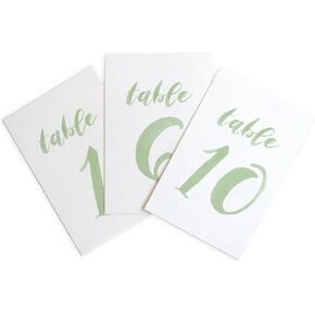 Light Blue Wedding Table Number Cards for Reception, Baby Shower, Bridal Shower, and Party Decor, Double Sided Event Numbers 1 to 10 in Saudi Arabia