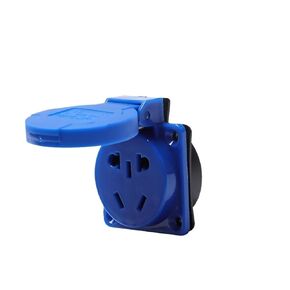 النمط الأوروبي ثنائي القطب موصل صناعي مقاوم للماء 2-core 16A لرسو السفن مولد ثنائي الفتحات متعدد الوظائف 10A (5 ثقوب 10A مثبت على السطح) in Kuwait