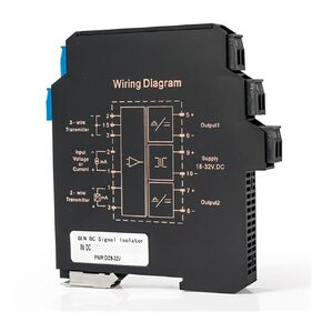 4-20mA DC إشارة المعزل 0-10V إلى 0-5V 1-5V التناظرية DC24V 1 في 2 خارج (4-20mA إلى 0-10V) in Kuwait
