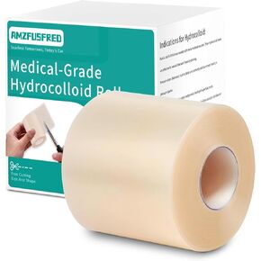 Upadated Hydrocolloid Bandages,12FT Hydrocolloid Roll for Wound Care,Medical-Grade Hydrocolloid Patch Bandages with Self-Adhesive, Flexible & Waterproof DIY Size & Shape (2in*12ft) in Kuwait