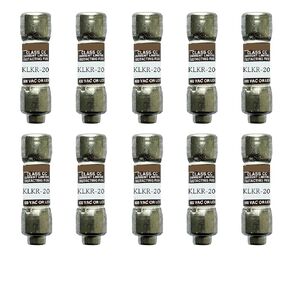 10-Pack New KLKR-20 KLKR-20A KLKR20 600Vac Fast Acting Fuse,KLKR-20A Current Limiting Class CC Rejection Cartridge Fuses in Kuwait