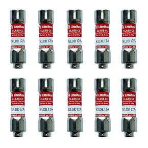 10-Pack New KLDR-12 KLDR-12A 600Vac Time Delay Fuse,KLDR 12A Class CC Cartridge Fuse in Saudi Arabia
