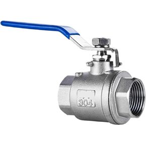 1 PC. Female Threaded Stainless Steel SS304 2P Full Port Ball Valve with Vinyl Handle Threaded Valve 2-1/2" Pipe Supply in Kuwait
