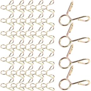 100 قطعة من مشابك خرطوم فولاذية زنبركية صغيرة 5 مم من MAGICLULU لأنابيب المياه وخطوط الوقود في الغسالة، مثبتات خرطوم ذات حلقة واحدة مطلية بالزنك للسباكة واستخدام السيارات in Kuwait