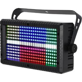 Rockville STAGE PANEL 336 ضوء تأثير بصري، مجموعة غسيل + مصفوفة، 50 واط، تأثيرات ستروب، 30 قناة تحكم DMX، 10 برامج تلقائية وصوتية مثالية لأكشاك DJ والنوادي والحفلات وإضاءة المسرح in Kuwait