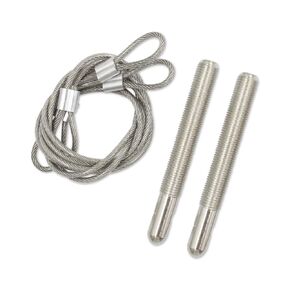 مجموعة دبابيس غطاء محرك السيارة من الفولاذ المقاوم للصدأ العالمي لسيارات RV، وسيارات الدفع الرباعي، ومجموعة دبابيس مزلاج غطاء محرك السيارة، طقم غطاء محرك السيارة، باللون الأسود والفضي (فضي) in Kuwait