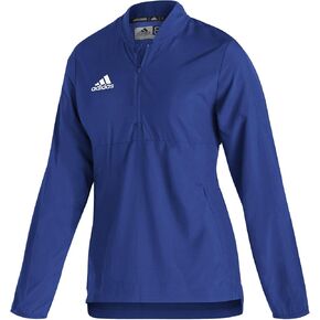 أديداس W Sideline 21 1/4 Zip LS منسوج | فريق رويال بلو/أبيض | كبير in Kuwait
