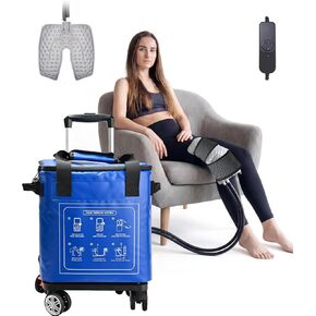Ice Machine for Knee After Surgery 19qt, Portable Cold Therapy Machine Knee Replacement Recovery, Pain Relief Cryotherapy System with Timer, Compression Pad fits Shoulder Hip Ankle in Saudi Arabia
