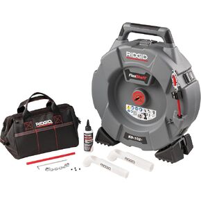 RIDGID 76193 FlexShaft K9-102+ Drain Cleaning Machine for 1 1/4-2" (32-50 mm) Pipes with 50' (15,2 m) 1/4" (6 mm) Cable and Kit in Kuwait