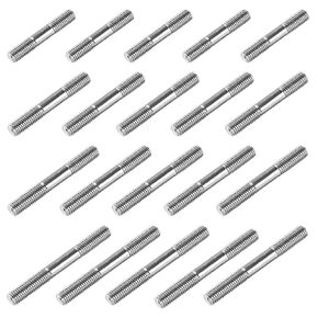 20Pcs M6 Double Ended Threaded Stud Bolts, 304 Stainless Steel Dual Threaded Rod Bolts (5Pcs Each: M6x50mm, M6x60mm, M6x70mm, M6x80mm), Heavy Duty Double Headed Screws for Machinery, Furniture in Kuwait