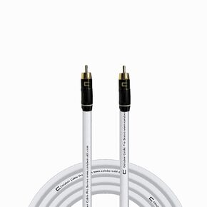 COLUBER CABLE RCA Male to RCA Male - 10 Feet - Green - Pro 3-Pin Microphone Connector for Powered Speakers, Audio Interface or Mixer for Live Performance & Recording in Kuwait