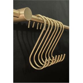 6 عبوات من خطافات النحاس الصلب لتعليق المقالي والأواني وأكواب القهوة والجينز وحقائب المناشف والنباتات في رف المطبخ وخزانة السكك الحديدية وحديقة النوم، وحرفية دائرية، وغير مغناطيسية in Kuwait