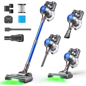 UML0 Cordless Vacuum Cleaner, Stick Vacuum Cleaners for Home with 40Kpa Powerful Suction, 45 Mins Runtime, 1.6L Dust Box, Anti-Tangle, 8-in-1 Rechargeable Vacuum for Hardwood Floor, Carpet, Pet Hair in Kuwait