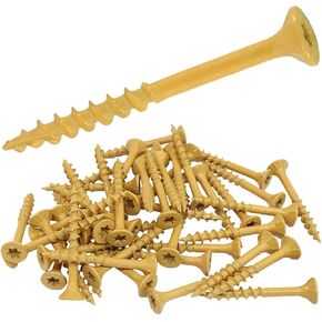 60 قطعة من البراغي الخشبية المتينة، #8 × 2 براغي سطح مطلية شديدة التحمل، برغي خارجي مقاوم للصدأ للتزيين والسياج in Kuwait