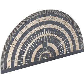 Precision Marking Protractor, Stainless Steel Angle Protractor Finder, Woodworking Protractor with Angle Line Hole for Drawing Circles, Measuring Angles Marking in Saudi Arabia