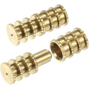 PATIKIL Table Leaf Dowel Pin 8x30mm, 10 Pack Brass Table Bolt Sleeve Connectors Top Leaf Alignment Pins for Furniture Desk, Golden in Kuwait