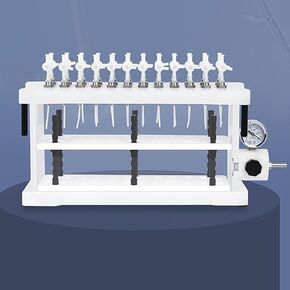 24 Position Solid Phase Extraction Device, Vacuum Manifold Multi-Channel Extractor with Air Pressure Gauge, for Lab Sample Pretreatment & Analytical Applications in Kuwait