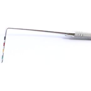 مسبار اللثة مربوط لطب أسنان الخيول، طب أسنان الحصان، اختيارات ومسبار أسنان الحصان، طرف 2 مم من الفولاذ المقاوم للصدأ بطول 19 بوصة وهو مصمم ليكون سهل الاستخدام لجميع الأطباء البيطريين. in Kuwait