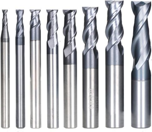 6 قطعة/8 قطعة كربيد شقة الأنف نهاية قاطعة الطاحونة CNC راوتر بت 2 الناي 1.5-12 مللي متر بت آلة طحن HRC45 Tunsten (8 قطعة 2-12 مللي متر مجموعة) in Kuwait