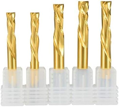 1pcs Square Nose End Mill 2 Flute UP Down CNC Router Bit 3.175/4/6/8/10mm Shank Carbide Milling Cutter in Kuwait