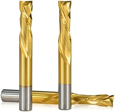 1pcs Square Nose End Mill 2 Flute UP Down CNC Router Bit 3.175/4/6/8/10mm Shank Carbide Milling Cutter in Kuwait