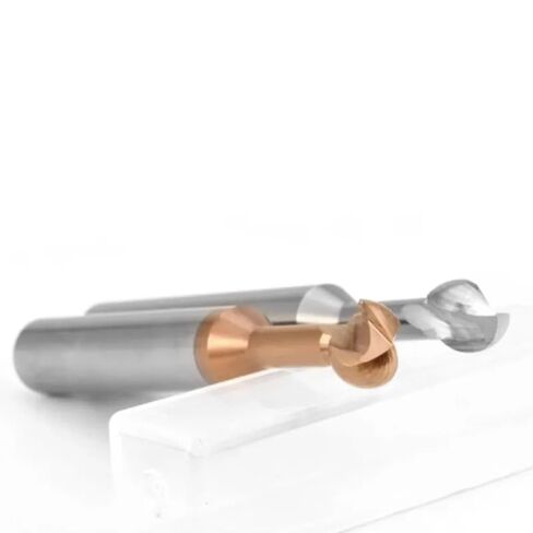 1 قطعة HRC58 الكرة T-شكل قوس قاطعة المطحنة R1-R6 الصلبة كربيد نهاية مطحنة أداة التصنيع باستخدام الحاسب الآلي (R4xD8x60Lx2F ، للألمنيوم) in Kuwait